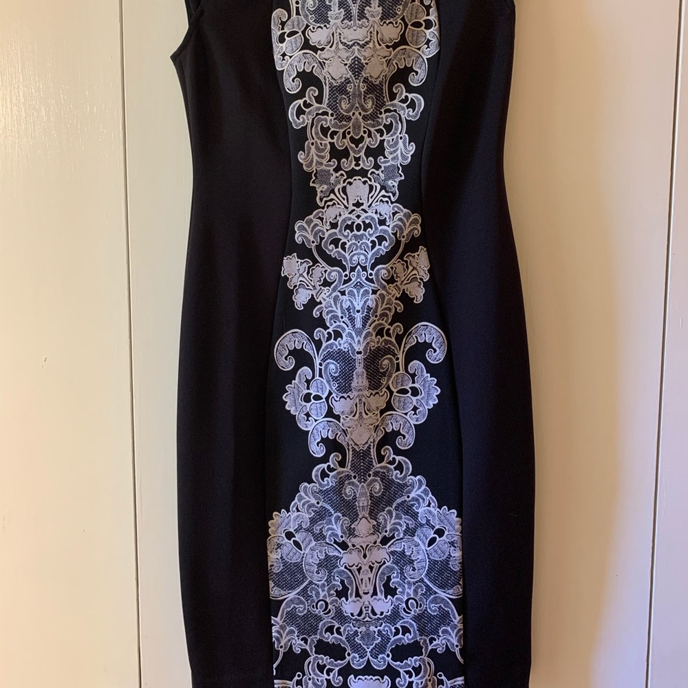 Donna Morgan black and white dress